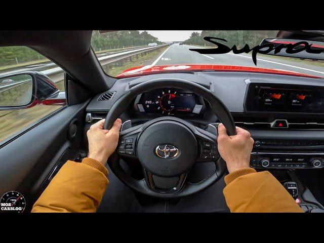 2023 Toyota Supra on Autobahn! Top Speed!