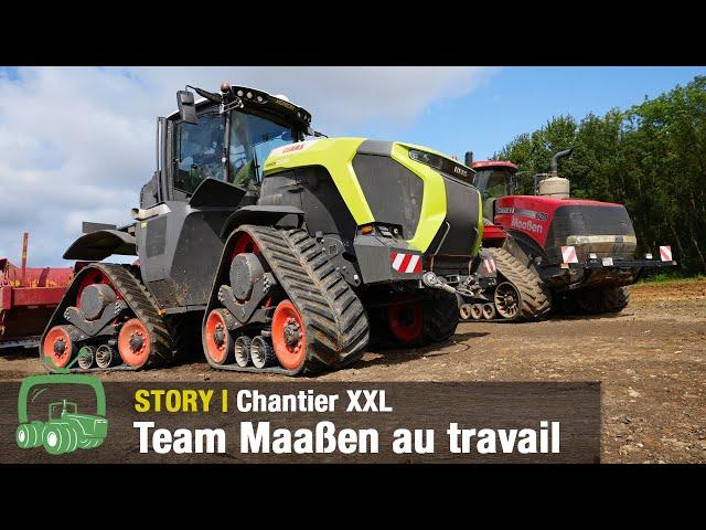 Terrassement et génie civil Maaßen Partie 8 - Attention, chantier en cours ! (Claas Xerion 12.650)