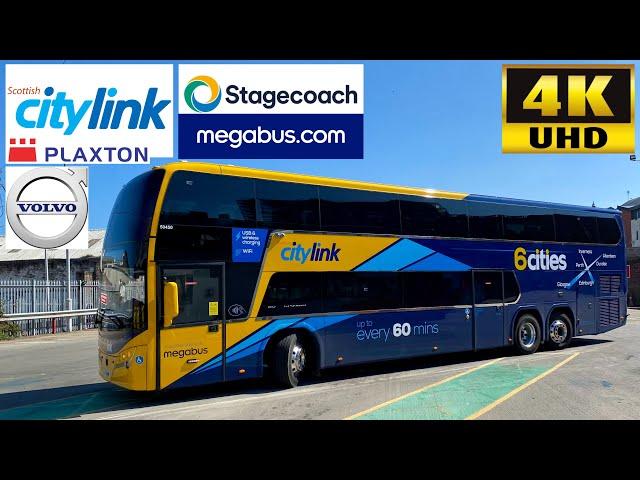 [Scottish Citylink; Megabus: M8 Glasgow to Dundee] Plaxton Panorama Volvo B11RLET (50450/YX21NNM)