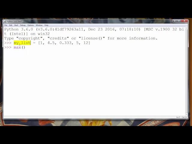 How to Get a Maximum Value of a List in Python programming language - example (max() function)
