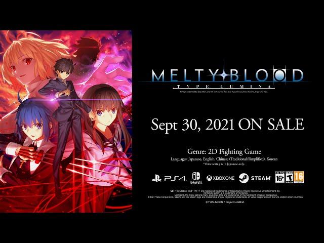 MELTY BLOOD: TYPE LUMINA Release Announcement Trailer