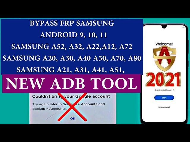 FRP ALL SAMSUNG ADB METHOD ANDROID 9, 10, 11