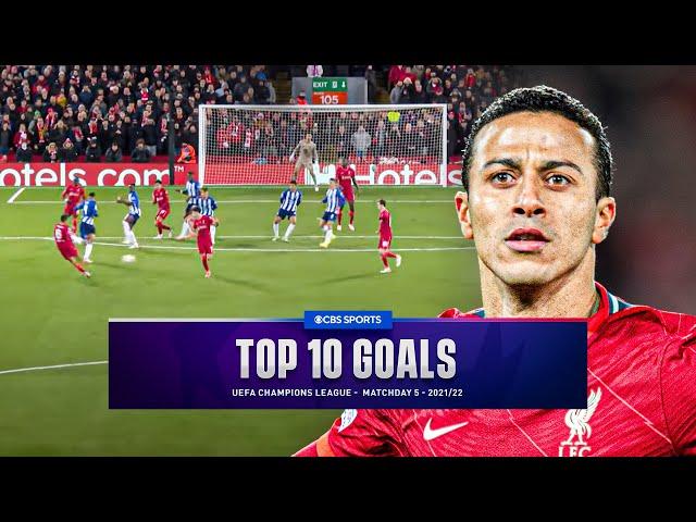 UCL Top 10 Goals of Matchday 5 - 2021/22 | CBS Sports Golazo