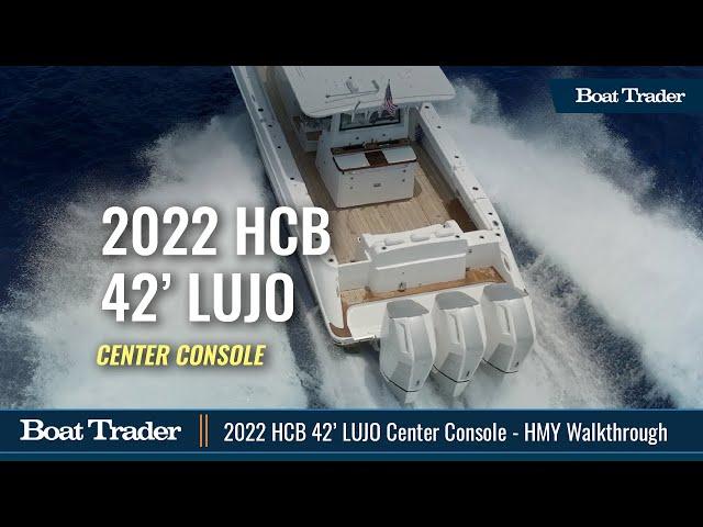 2022 HCB 42 LUJO Center Console w/Triple 600HP Engines - HMY Yachts Walkthrough