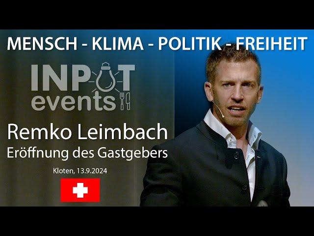 Dinner mit Input "CO2, KLIMAPOLITIK, FREIHEIT" (Teil 1/5) Intro Remko Leimbach, Aufrecht Präsident