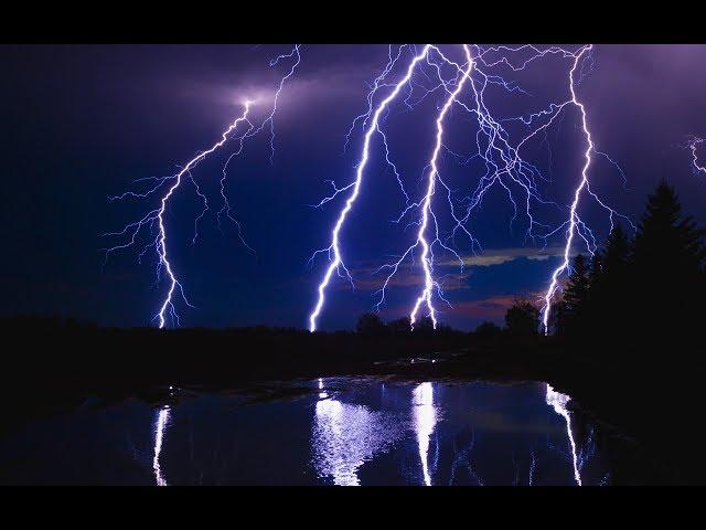 Beautiful Nature HD Video 1080p - Thunderstorm & Rain Sounds/Heavy Thunder and Lightning Strikes