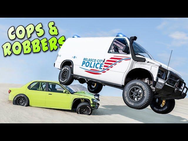 OFFROAD Cops & Robbers Gets WILD in BeamNG Multiplayer!