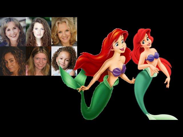 Animated Voice Comparison- Ariel (Little Mermaid)