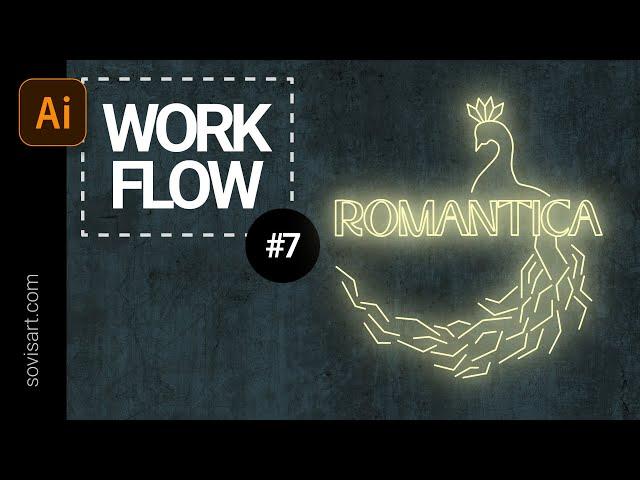 EP-7 Daily workflow neon signs creation in Adobe Illustrator