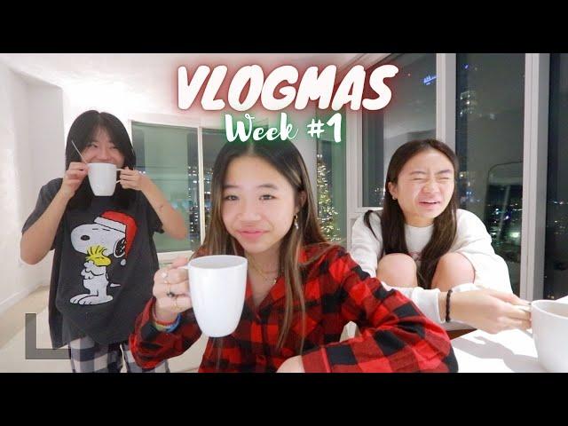 1ST WEEK OF DECEMBER VLOG| Christmas decor, baking cookies, ice skating in NYC