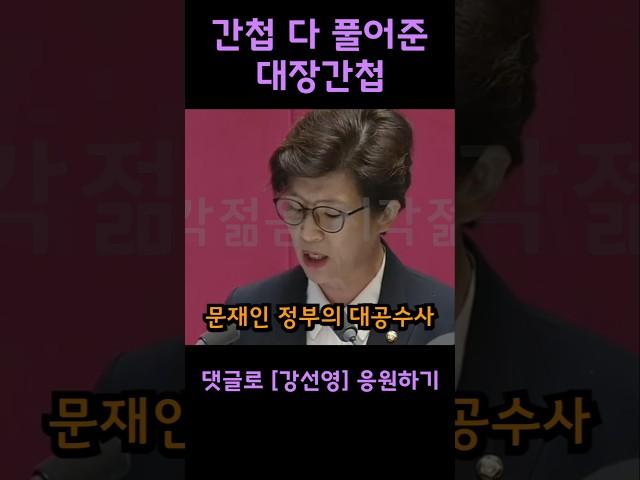 간첩 다 풀어준 대장간첩 두들겨 패버리는 강선영 의원