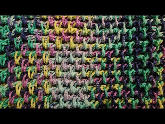 The Tunisian Moss Stitch - Tunisian Crochet Tutorial!