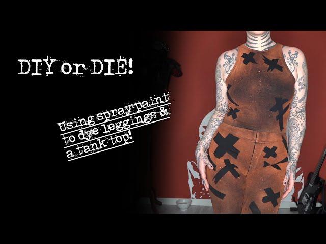 DIY or DIE: spray paint on clothing!