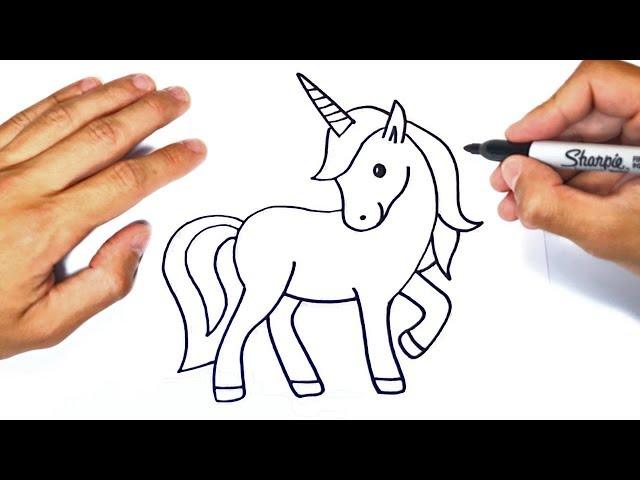 How to draw a Unicorn Step by Step | Unicorn Drawing Lesson