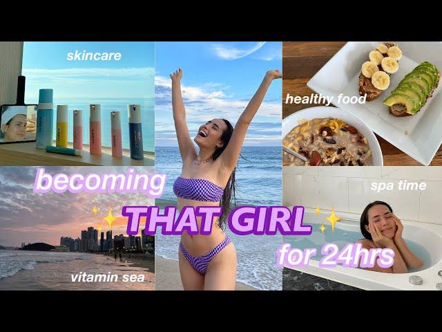 attempting to become *THAT GIRL* for 24 HOURS (Busan Beach Edition + Skincare GIVEAWAY)