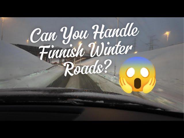 Winter Driving in Finland | Driving Through Helsinki’s Snowy Roads