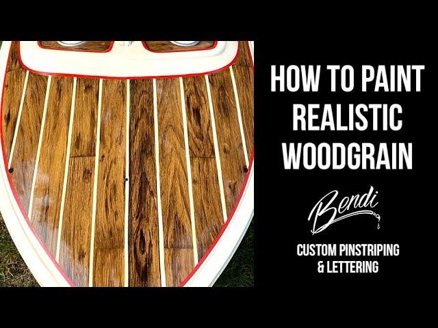 How to Paint Realistic Woodgrain