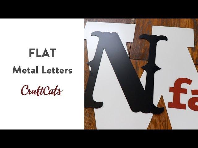 FLAT METAL LETTERS - Product Video | Craftcuts.com