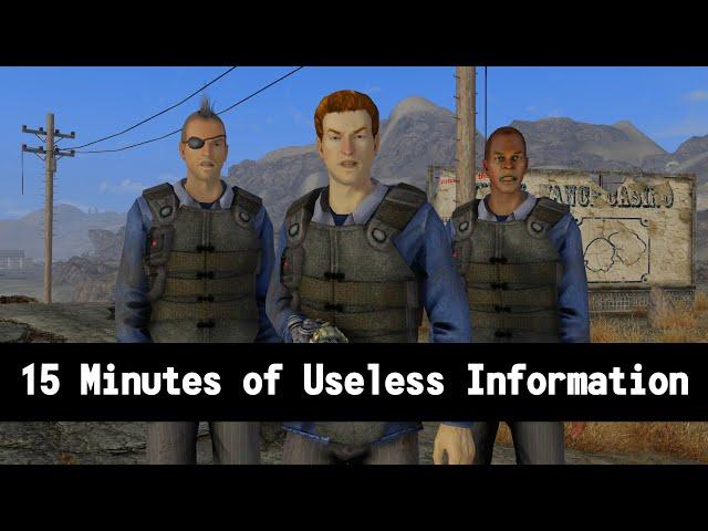 15 Minutes Of More Useless Information About Fallout New Vegas