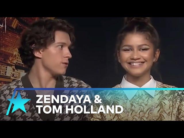 Zendaya Cracks Up Laughing When Tom Holland Says She Has 'Long Calves'