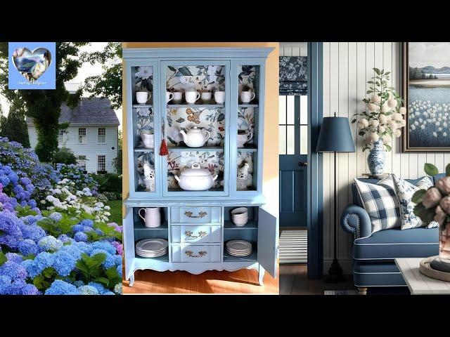 New VINTAGE ELEGANCE of BLUE & WHITE: Build & Establish Tranquil Abode Home Decor Shabby Chic Style