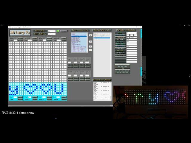 Dot Matrix --WS2812 flexible  RGB , Edit your favorite show :  Spectrum+Animation+Clock  Part1