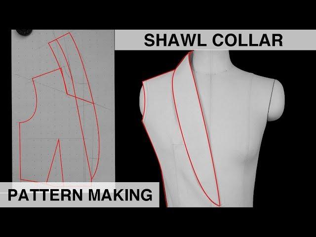 PATTERN MAKING | SHAWL COLLAR | HOW TO DRAFT STEP BY STEP