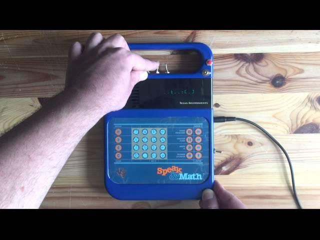 Bendmonger's Circuit-Bent  Texas Instruments Speak & Math Toy (Unit SM01)