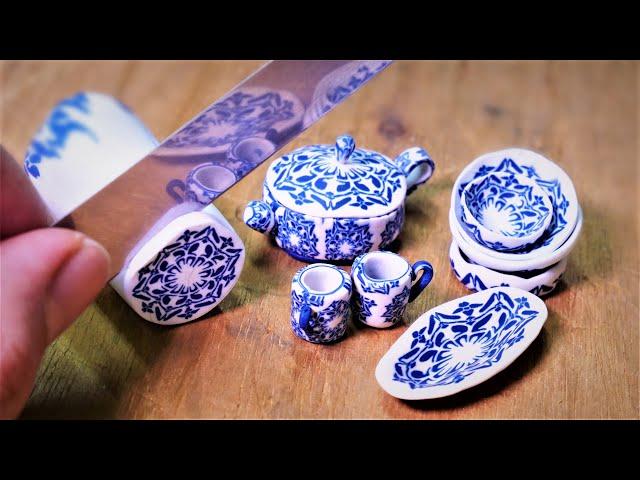 Making miniature bowls with polymer clay