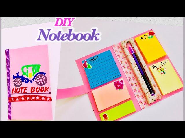 DIY Notebook with Pen Holder | DIY School Supplies