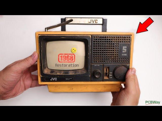 Restoration of a Portable Antique Japanese TV from 1968