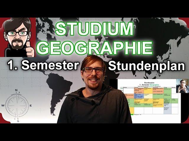 1. Semester Stundenplan Studium #Geographie erklärt | Tipps für den Start in das Geographiestudium