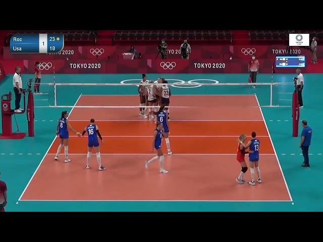 USA vs ROC (Russia) - JJOO Tokyo - Voleibol Femenino 2021