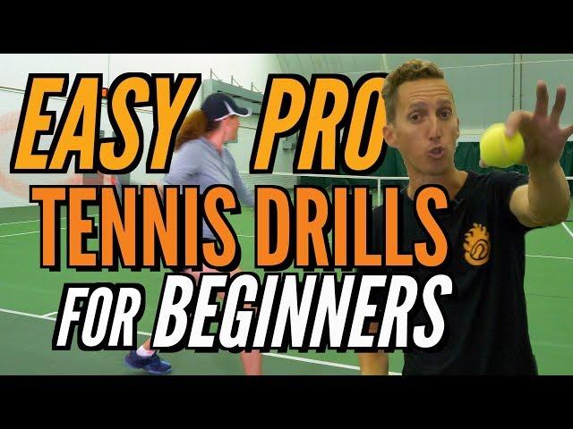 EASY Pro Tennis Drills For Beginners!