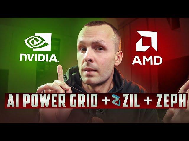 ТОП ПРОФИТ  МАЙНИНГ AI POWER GRID  AIPG + ZIL + ZEPH  НАСТРОЙКИ BZminer NVIDIA и AMD