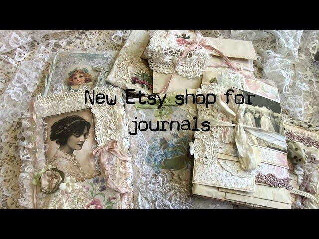 New Etsy shop for junk journal listings - Odulcina Journals - Shabby chic vintage style journaling