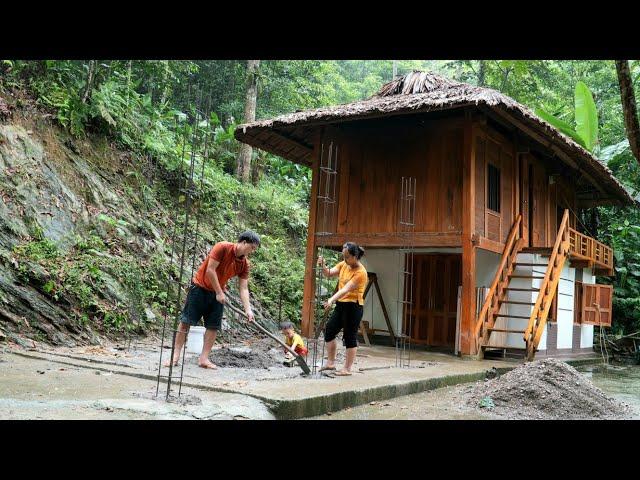 How to design and rebuild a solid foundation using steel and concrete, Rainy day  - Chúc Tòn Bình