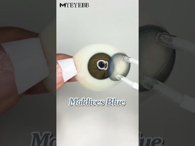 MYEYEBB Maldives Blue Colored Contact Lenses | Prescription