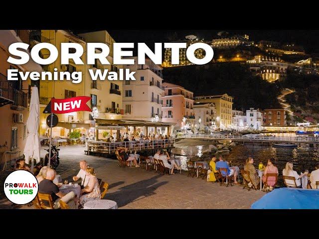 Sorrento, Italy - Evening Walk *NEW* 4K60fps with Captions - Prowalk Tours