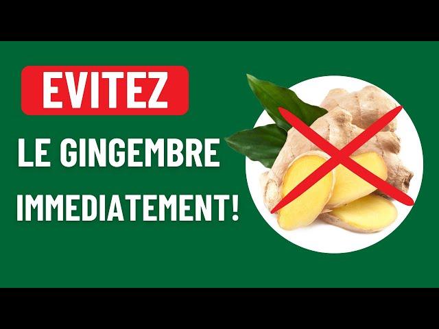 Evitez le Gingembre si Vous Avez CES Problèmes de Santé! 