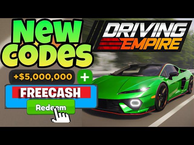 *NEW CODES* ALL WORKING CODES FOR DRIVING EMPIRE IN 2024! ROBLOX DRIVING EMPIRE CODES