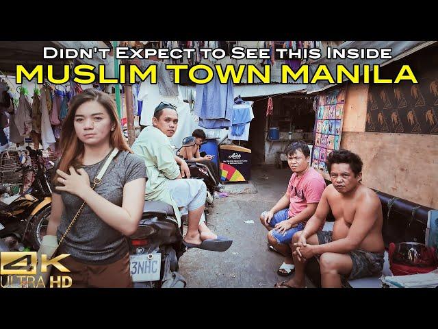 Real Life Inside Muslim Town Manila Philippines [4K]