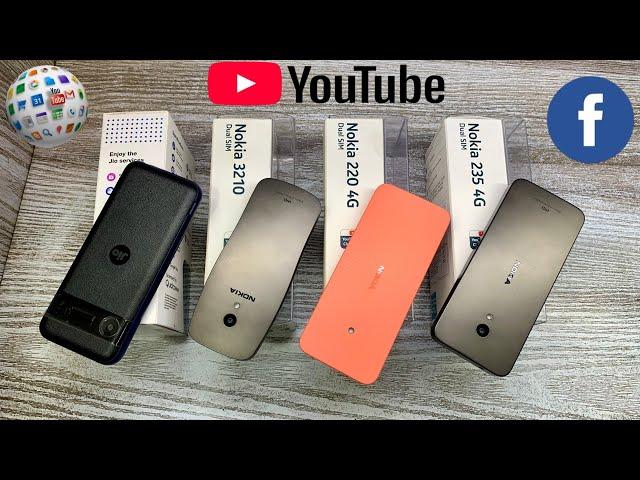 Jio Prima 2 4g vs Nokia 3210 4g vs Nokia 235 4g vs Nokia 220 4g - Best Konsa ? | UPI payments