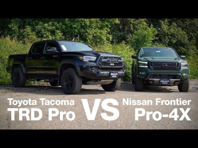 2023 Nissan Frontier Pro-4X vs Toyota Tacoma TRD Pro | Walkaround and Review