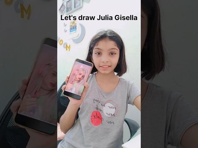 Drawing Julia Gisella️ for the first time. #juliagisella #drawing