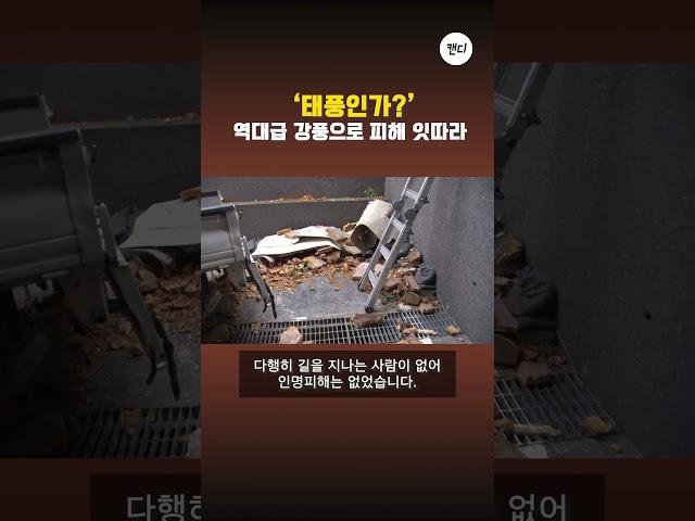 '태풍인가?' 역대급 강풍으로 피해 잇따라