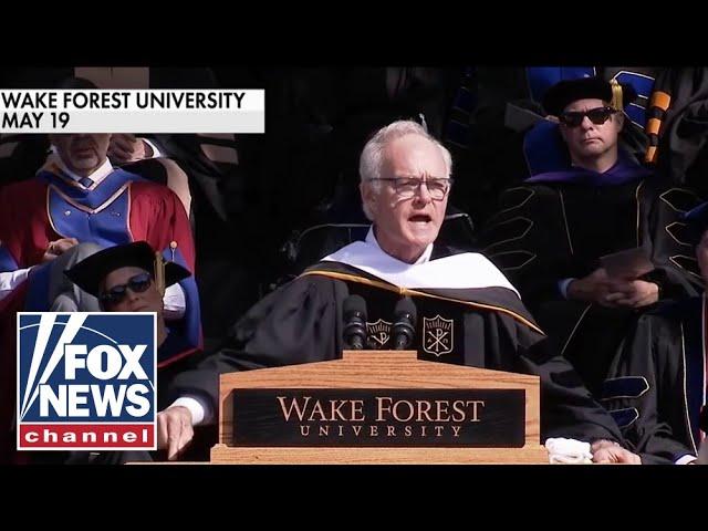 CBS' Scott Pelley blasted for turning commencement into anti-Trump rant