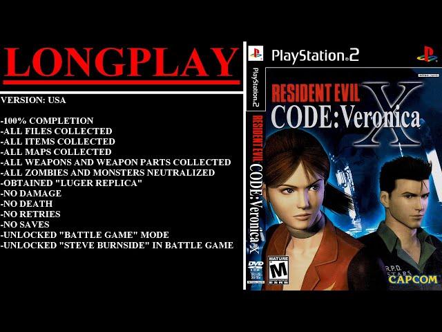 Resident Evil Code: Veronica X [USA] (PlayStation 2) - (Longplay | 100% Completion)