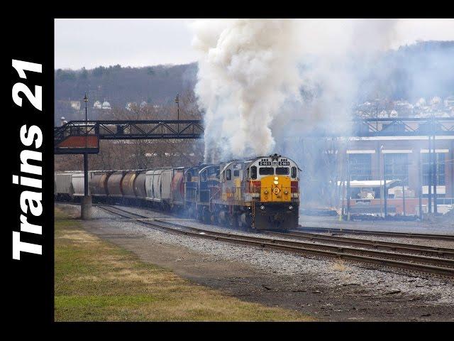 5 ALCO Diesels Hit Their Train.... HARD!