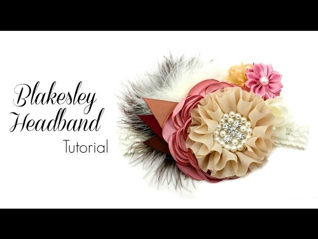 Blakesley Baby Headband Tutorial - Baby Headband Making Baby Headband DIY Hairbow Supplies, Etc.